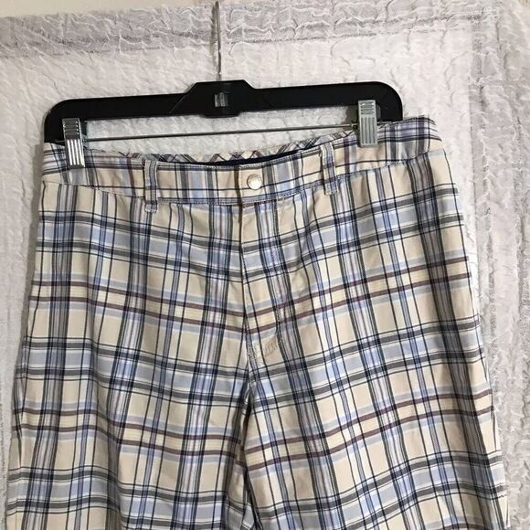 Tommy Hilfiger Plaid Chino Cropped Pants Size 8 - Picture 4 of 8